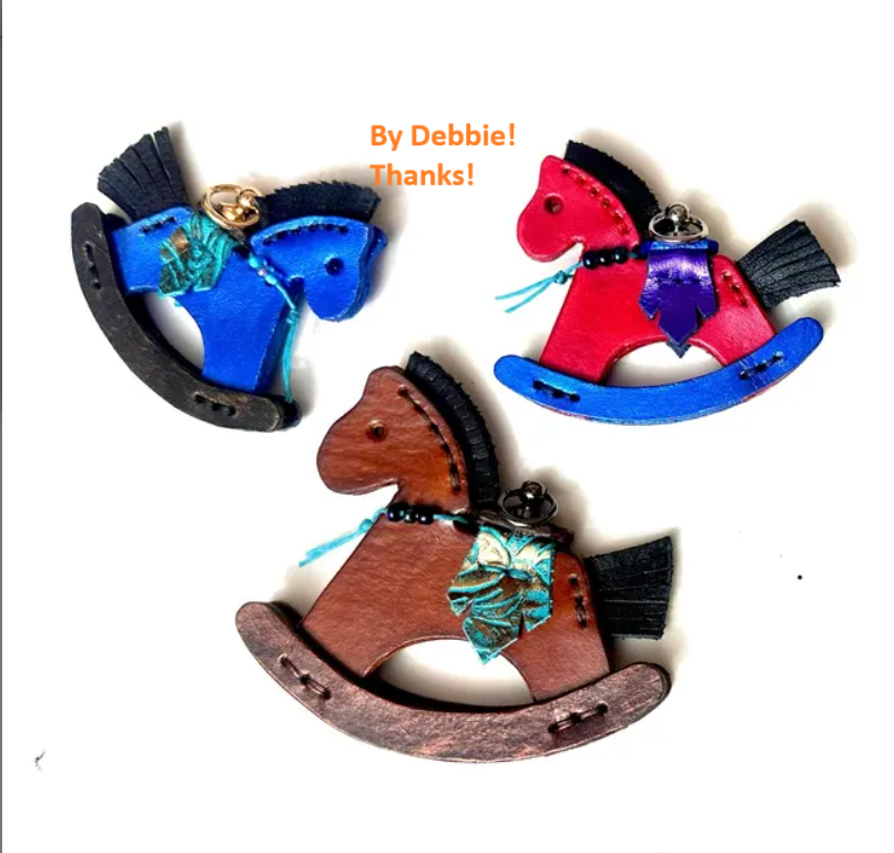 Leather Horse charm, Bag charm, cute bag charm, bag accessories, handmade leather bag charm, Cute Horse Keychain, Cute bag charm for her.