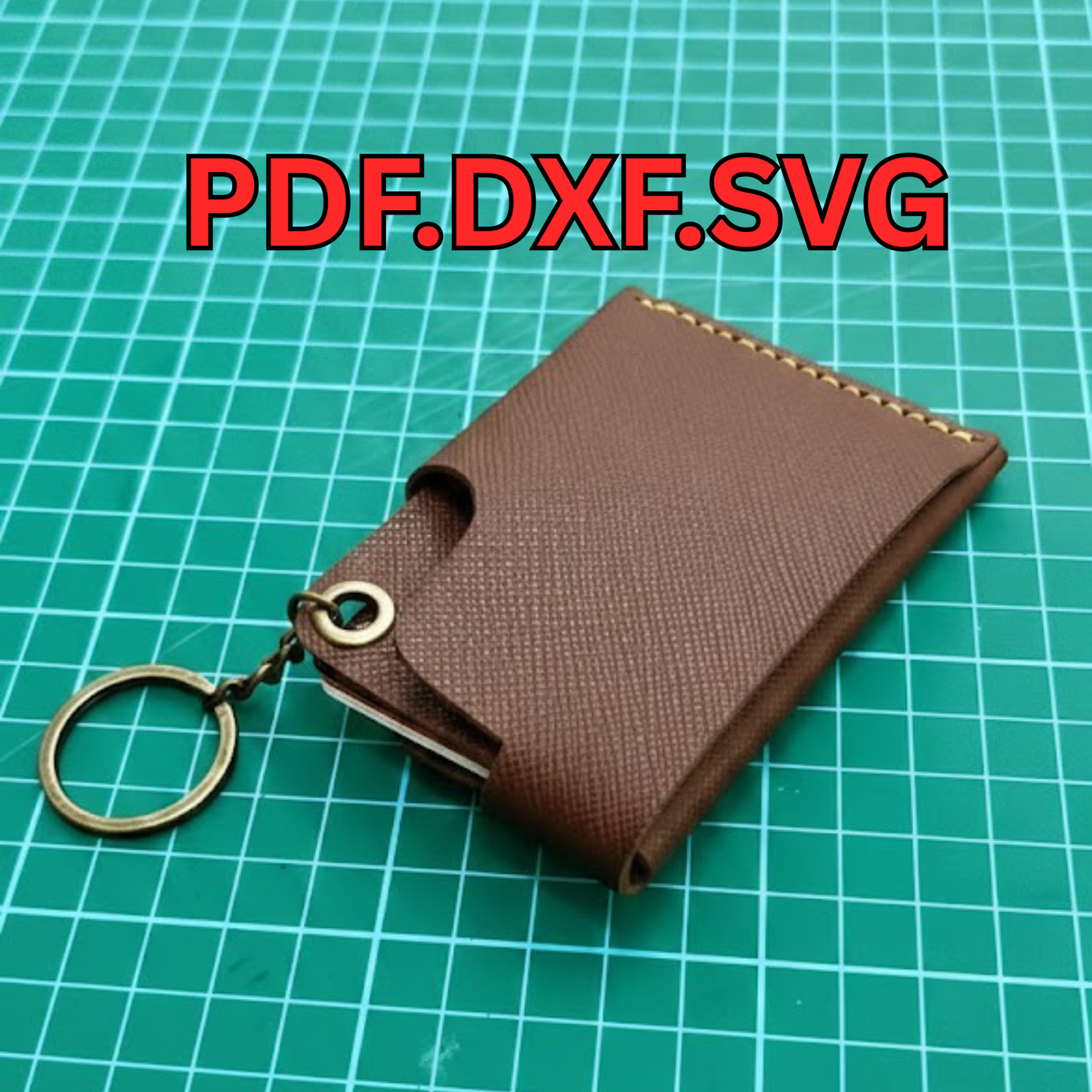 Minimalist Multi-Function Leather Wallet Pattern |Digital Download | DIY Card Holder Template with Video Tutorial | Laser Cut svg dxf file