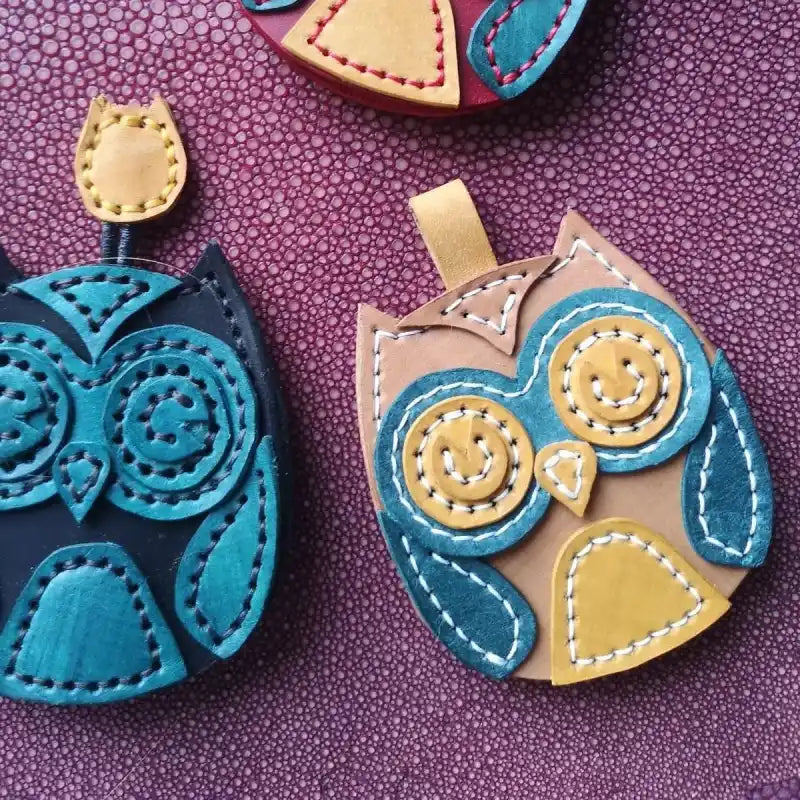 Adorable leather pattern for ornaments, make animal leather ornament with detailed PDF pattern.
