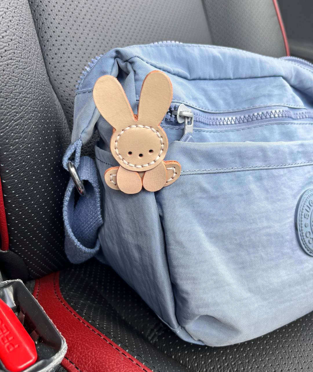 Leather Bunny Bag Charm Pattern | DIY PDF, SVG & DXF Templates