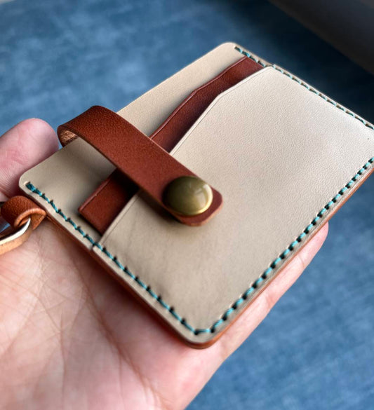 SVG laser cut file for leather card holder