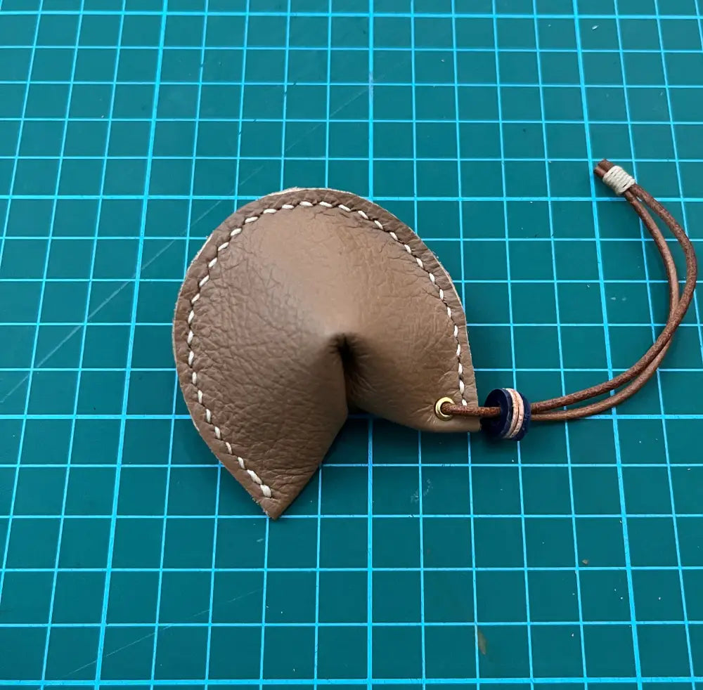 DIY Leathercraft Fortune Cookie Template, Laser Cut Bag Charm Template | Digital Download