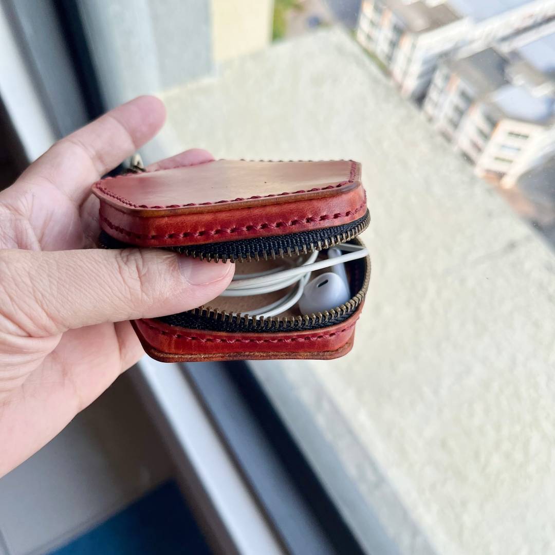 leather Coin Purse PDF, diy leather coin purse, small leather purse, handmade small leather pouch, mini coin pouch, coin bag pattern.
