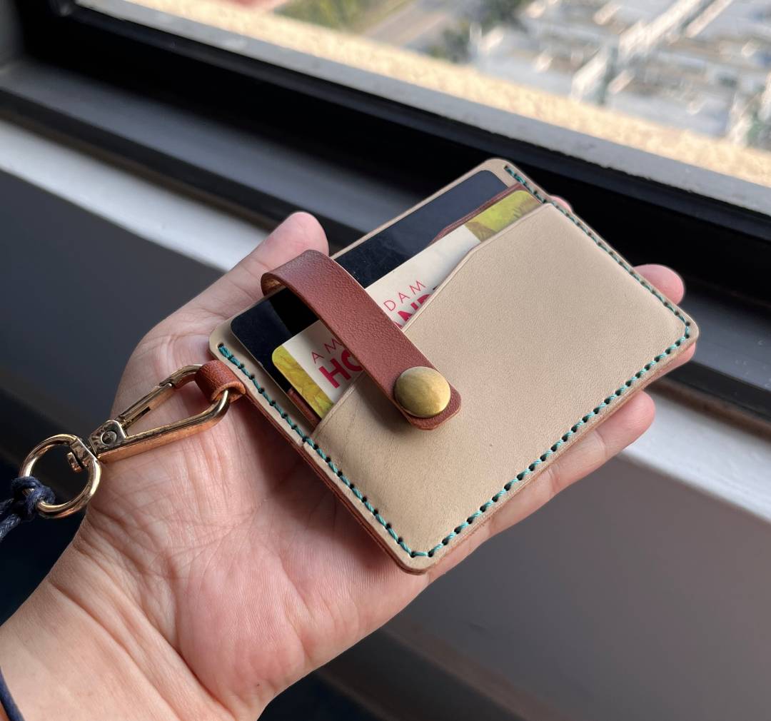 DIY Leather Card Holder Digital Pattern (PDF, SVG, DXF) | Minimalist Slim Wallet Template & Video Tutorial