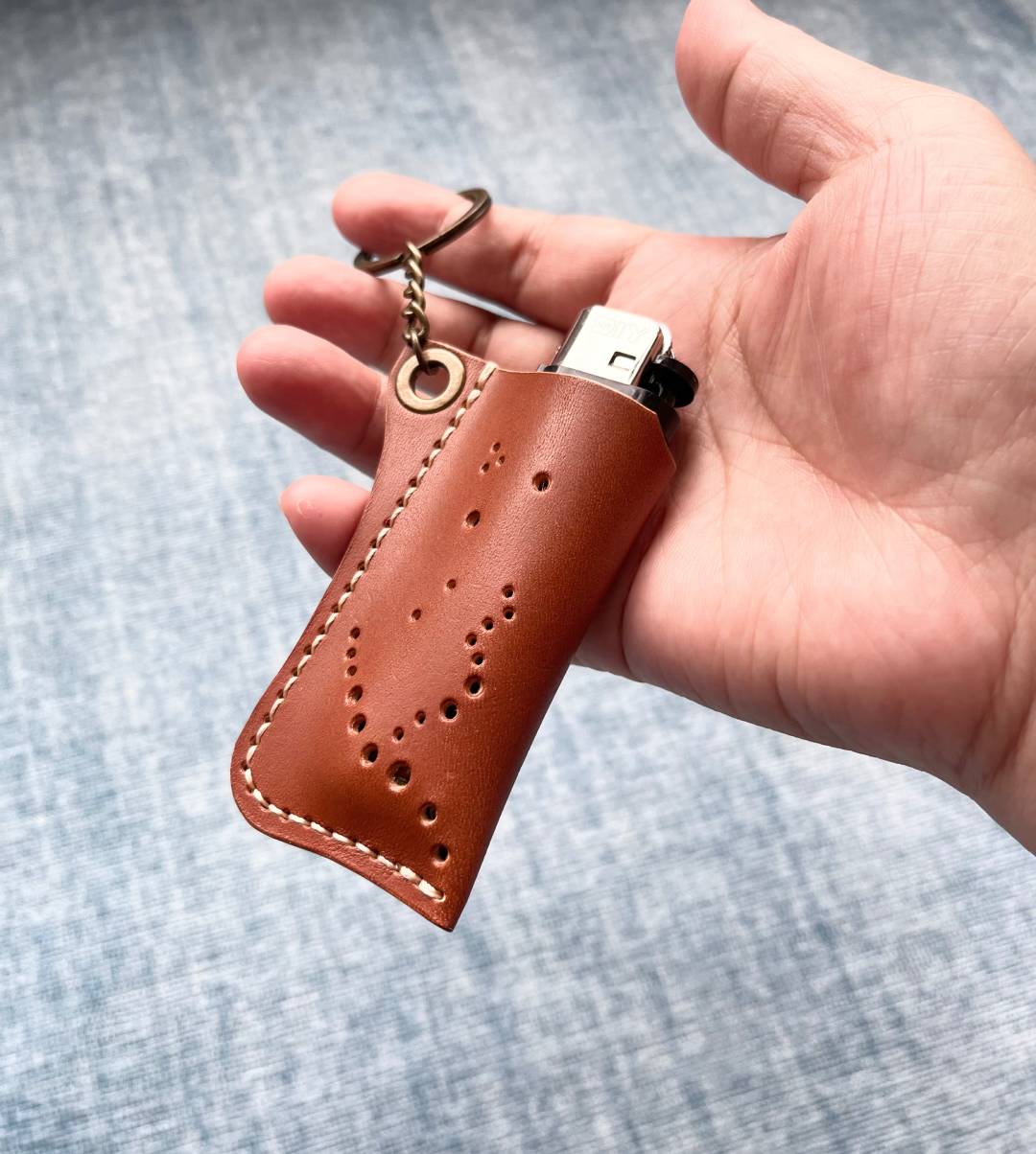 Leather Lighter Case Pattern: DIY Lighter Keychain Template (PDF, SVG, DXF) Digital Download