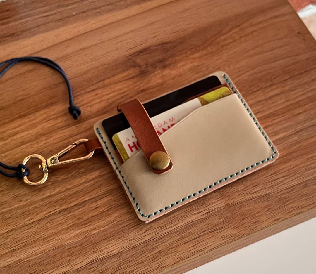 DIY Leather Card Holder Digital Pattern (PDF, SVG, DXF) | Minimalist Slim Wallet Template & Video Tutorial