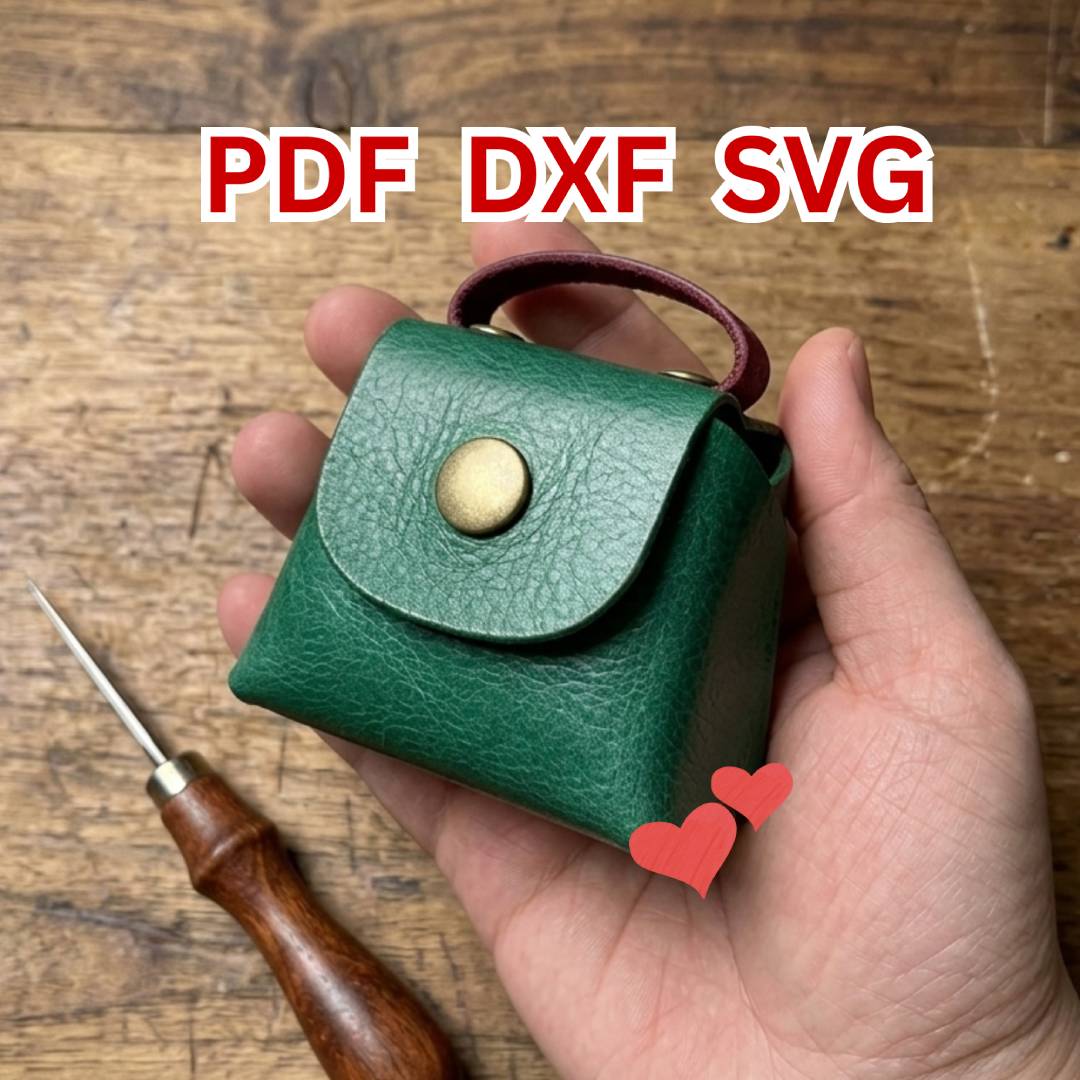 Mini Bag Pattern, Leather Mini Bag Pattern, Bag pattern, leather Bag pattern, Small bag leather pattern, leathercraft pattern, bag template.