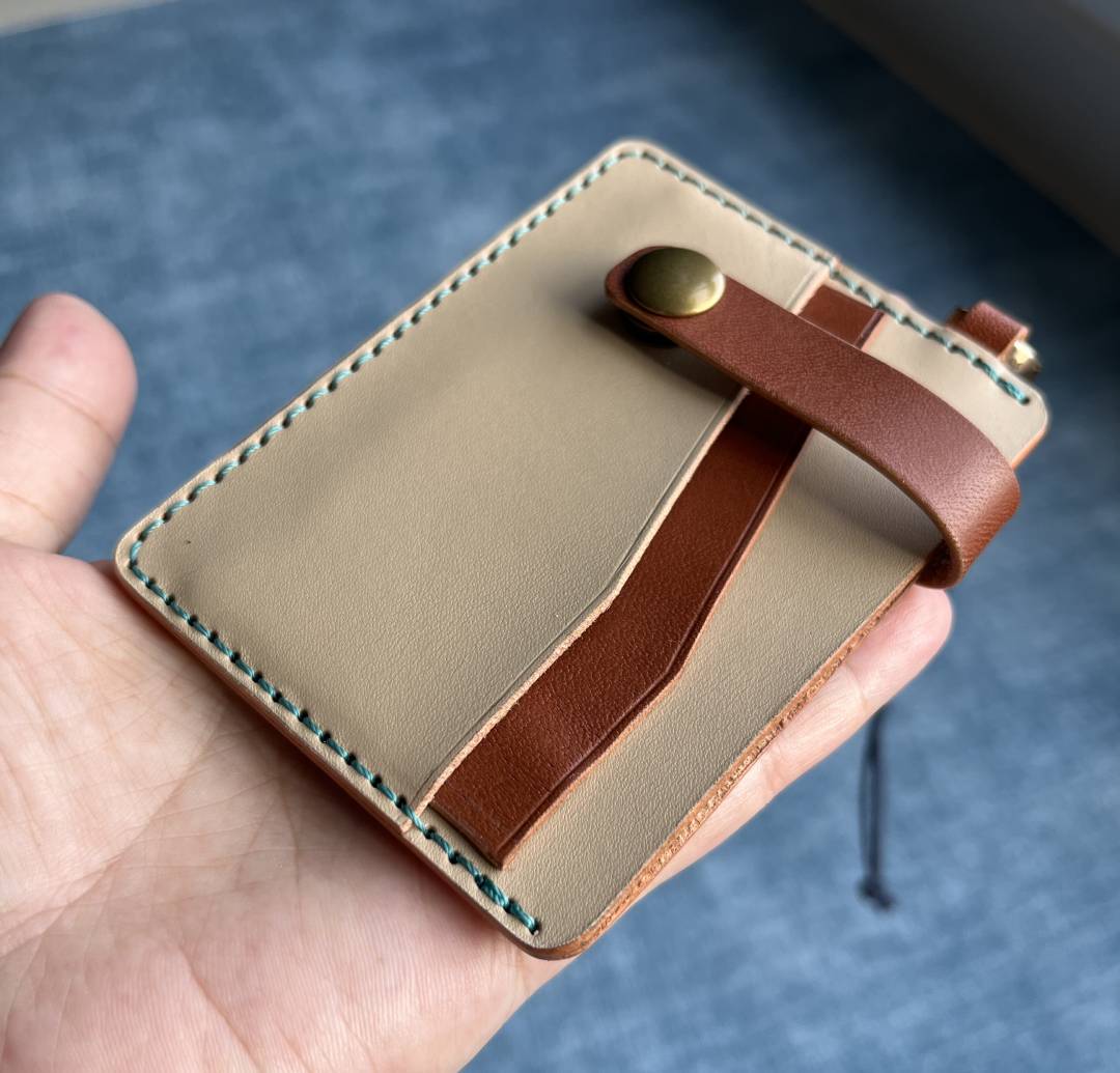 DIY Leather Card Holder Digital Pattern (PDF, SVG, DXF) | Minimalist Slim Wallet Template & Video Tutorial