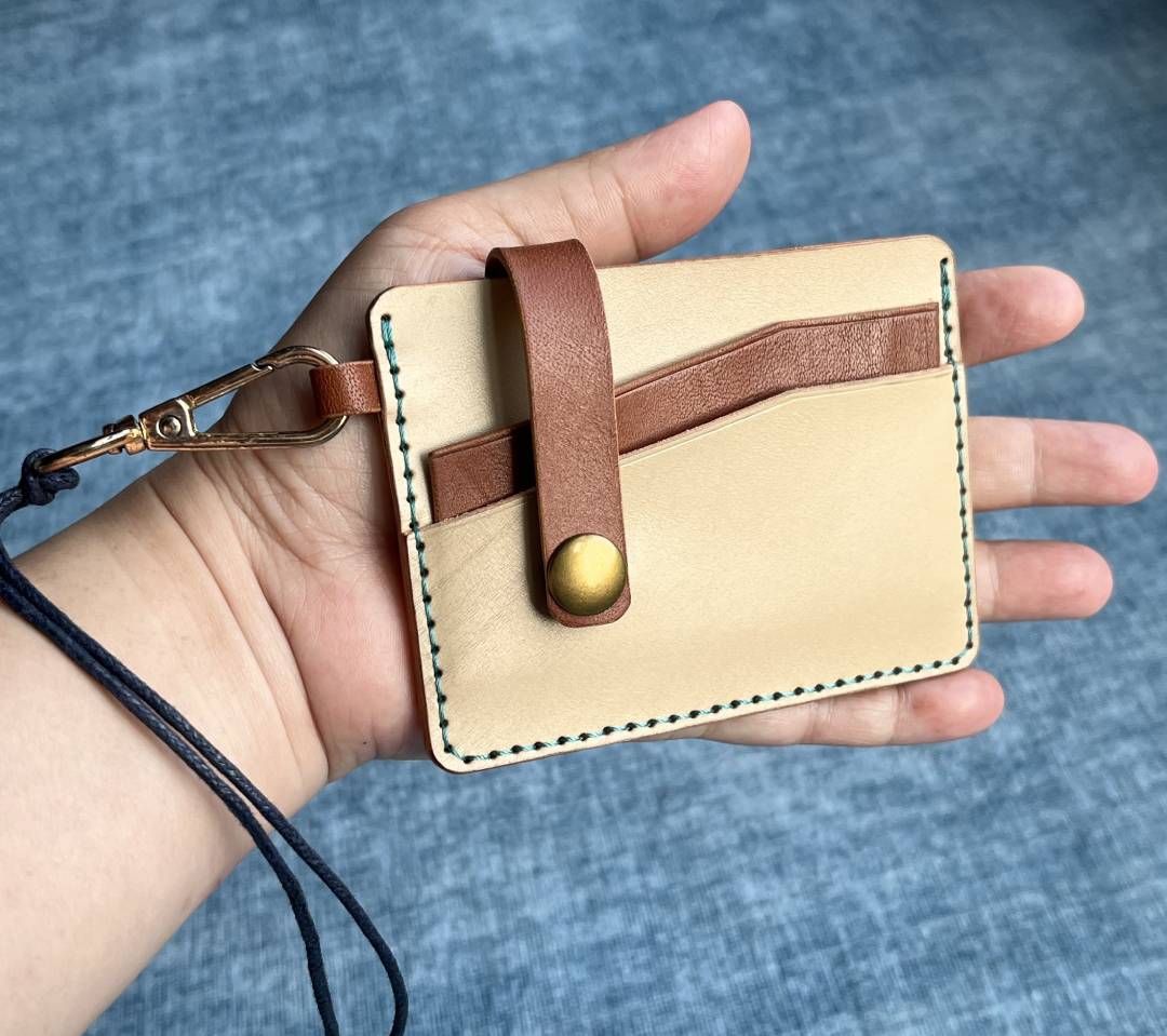 DIY Leather Card Holder Digital Pattern (PDF, SVG, DXF) | Minimalist Slim Wallet Template & Video Tutorial