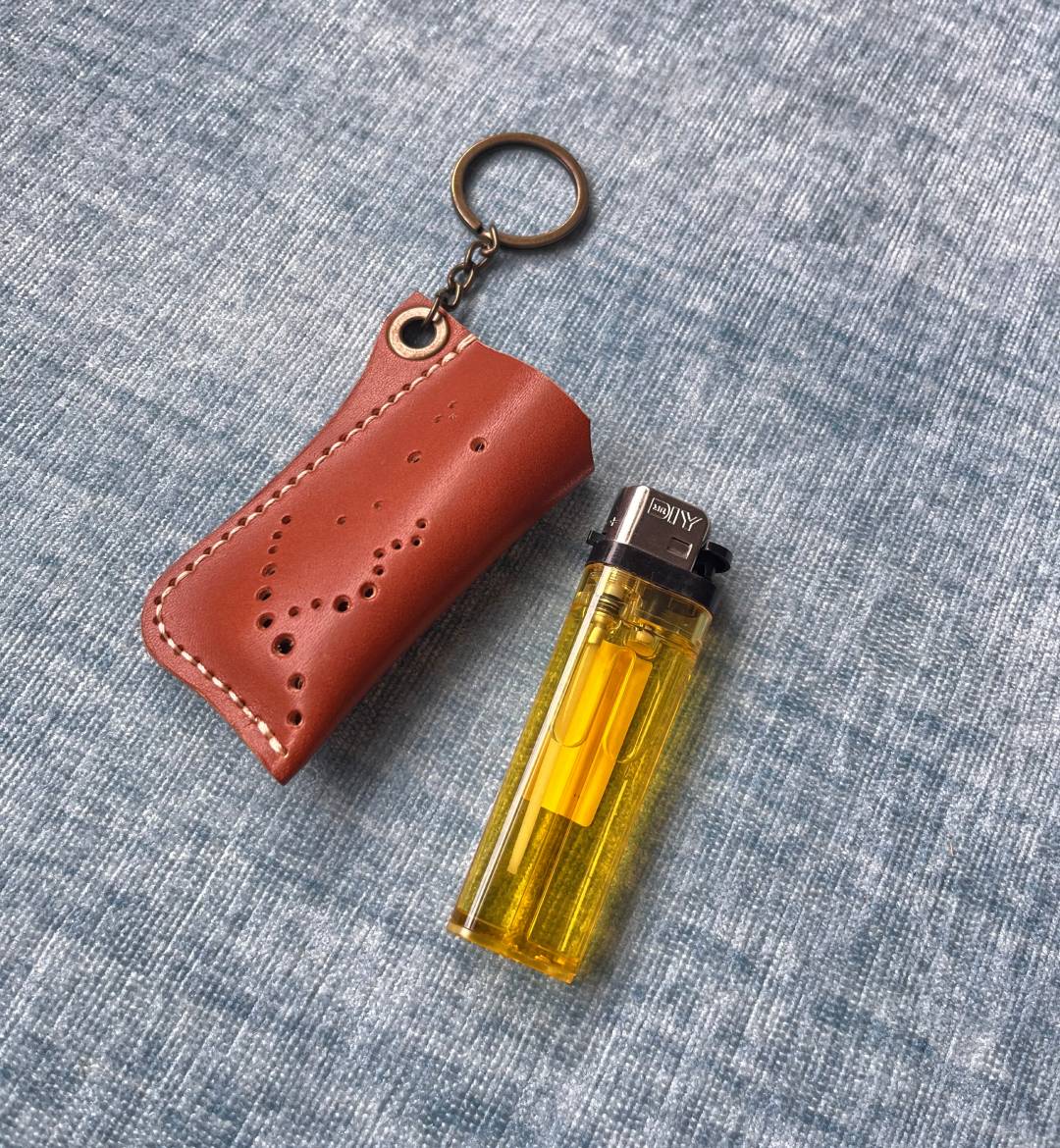 Leather Lighter Case Pattern: DIY Lighter Keychain Template (PDF, SVG, DXF) Digital Download