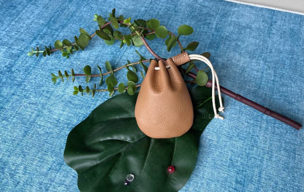 Handmade Small Bucket Bag Pattern file, Bucket Purse PDF pattern, leather coin purse PDF template, Bucket Bag for coins PDF template