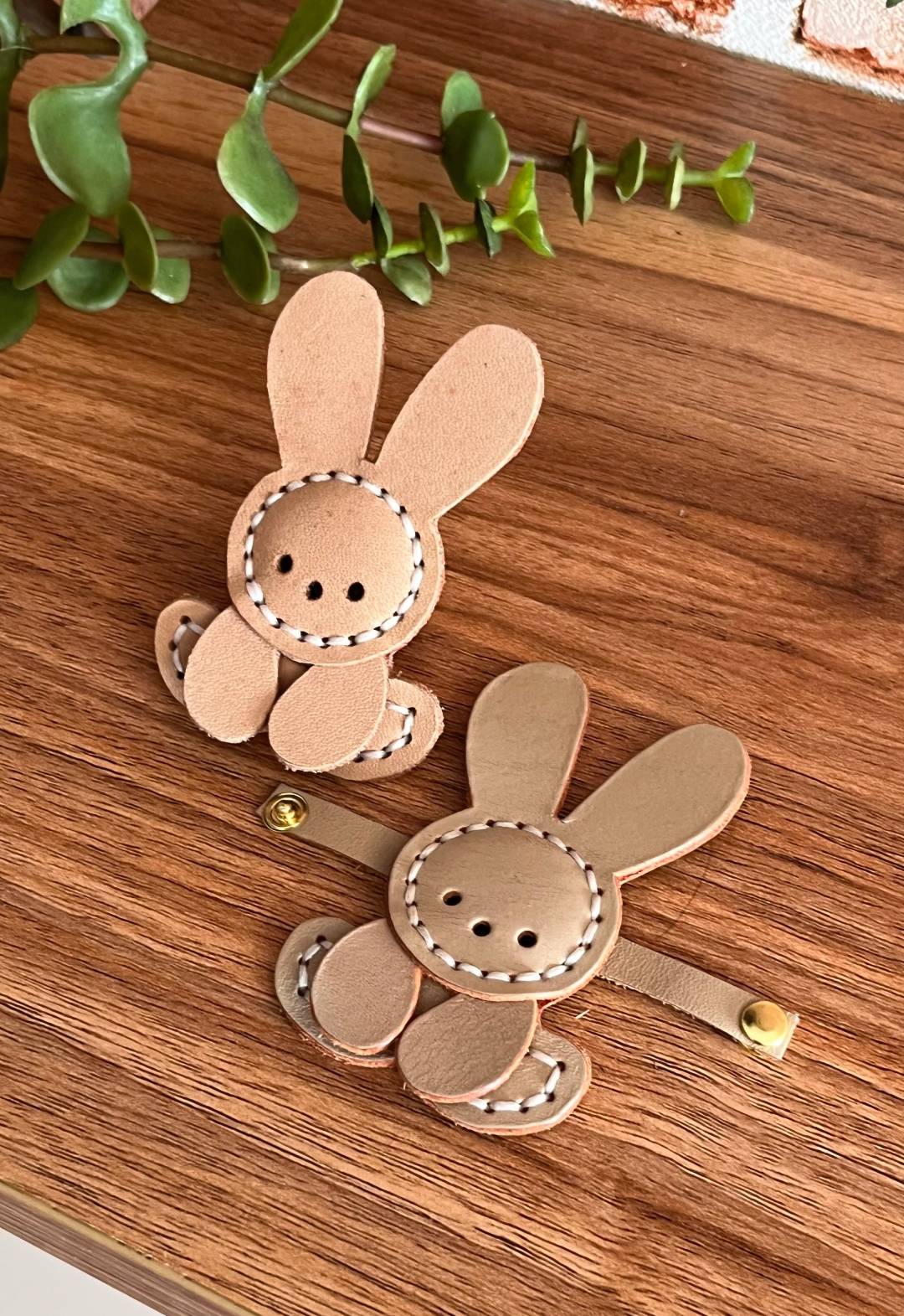 Leather Bunny Bag Charm Pattern | DIY PDF, SVG & DXF Templates