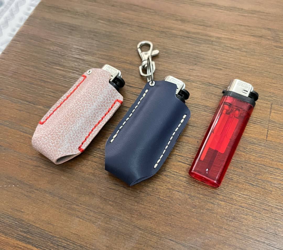 Leather Lighter Case Pattern: DIY Lighter Keychain Template (PDF, SVG, DXF) Digital Download