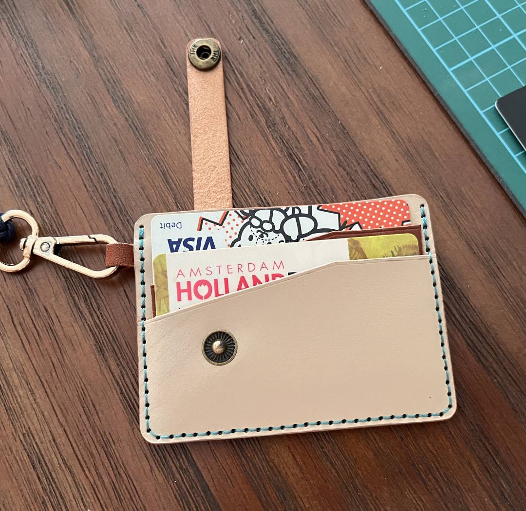 DIY Leather Card Holder Digital Pattern (PDF, SVG, DXF) | Minimalist Slim Wallet Template & Video Tutorial