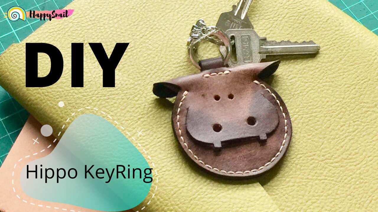 PATTERN for an Adorable Little Hippo Key Chain | Hippo Decorative