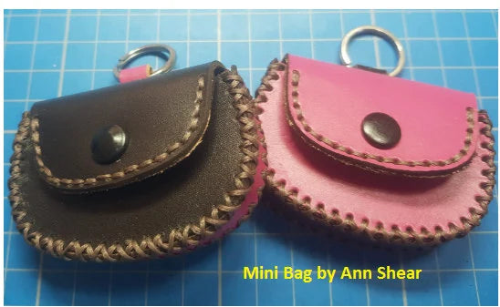 Mini Leather Bag Pattern | Mini Leather Pouch, leather bag pattern, small bag pattern, bag template, leather pattern, leathercraft template