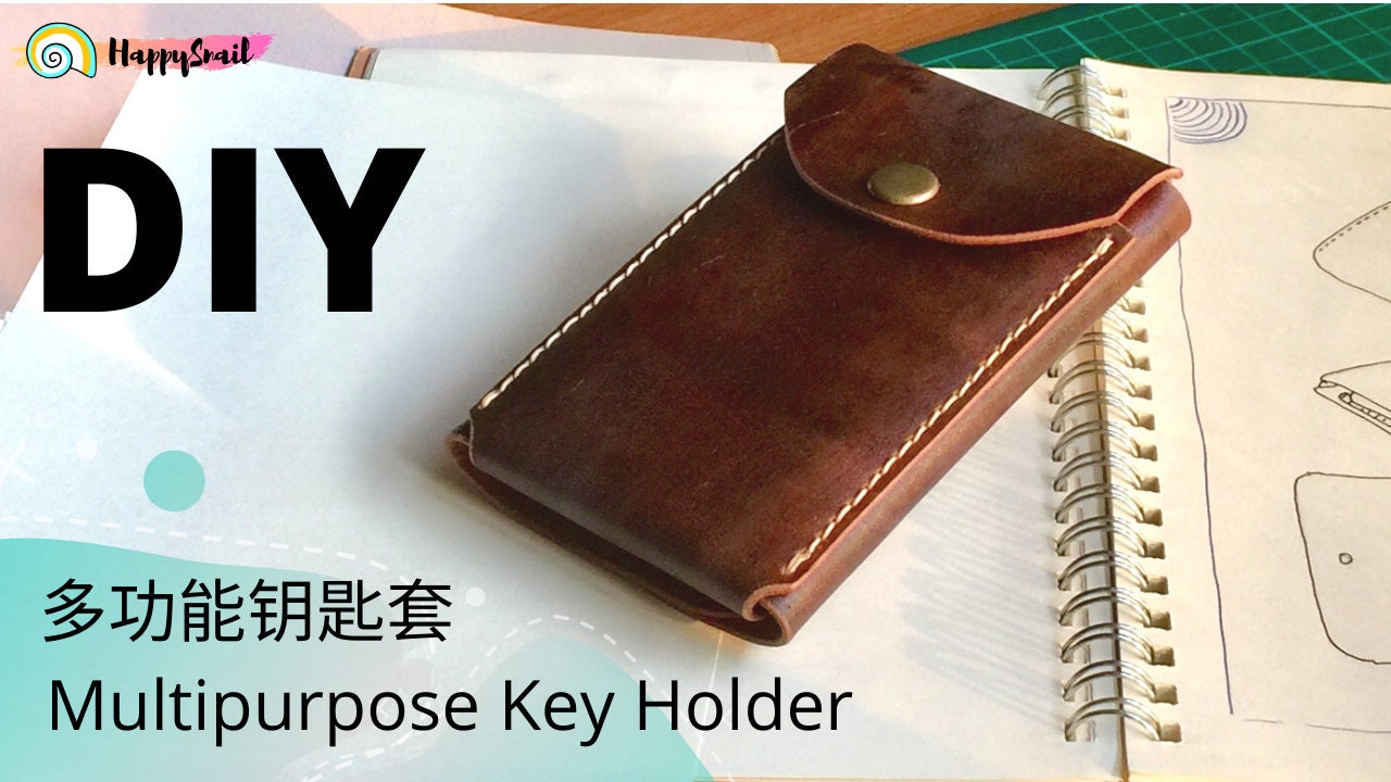 PATTERN for A Multi Purpose Leather Key Wallet | Wrap-around design