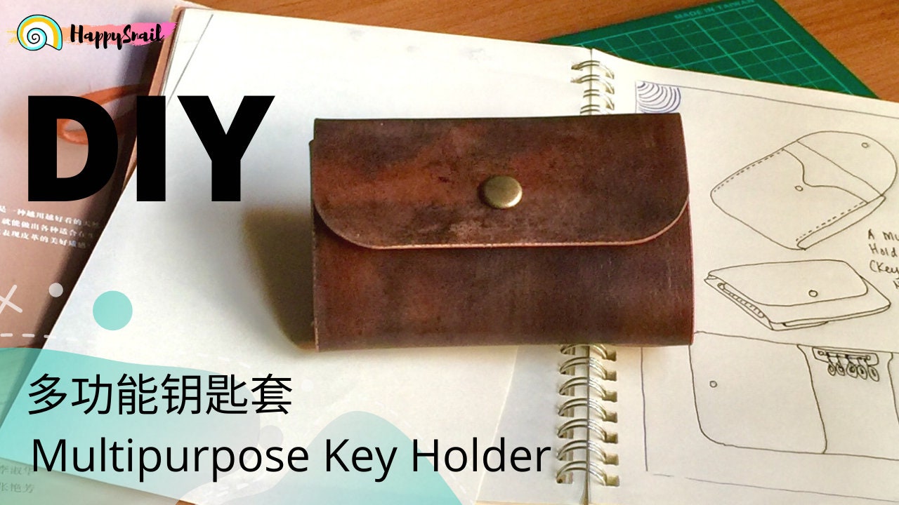 PATTERN for A Multi Purpose Leather Key Wallet | Wrap-around design