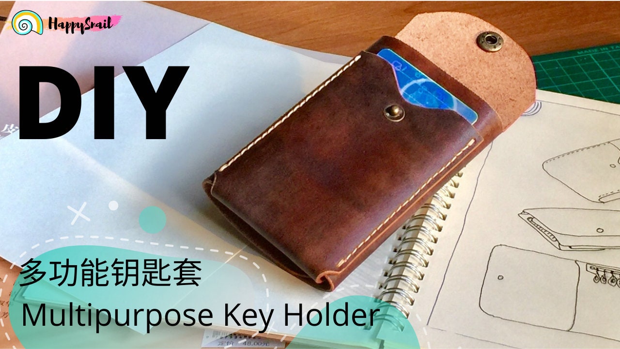 PATTERN for A Multi Purpose Leather Key Wallet | Wrap-around design