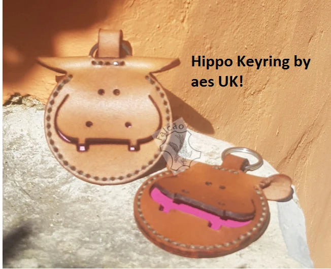 PATTERN for an Adorable Little Hippo Key Chain | Hippo Decorative