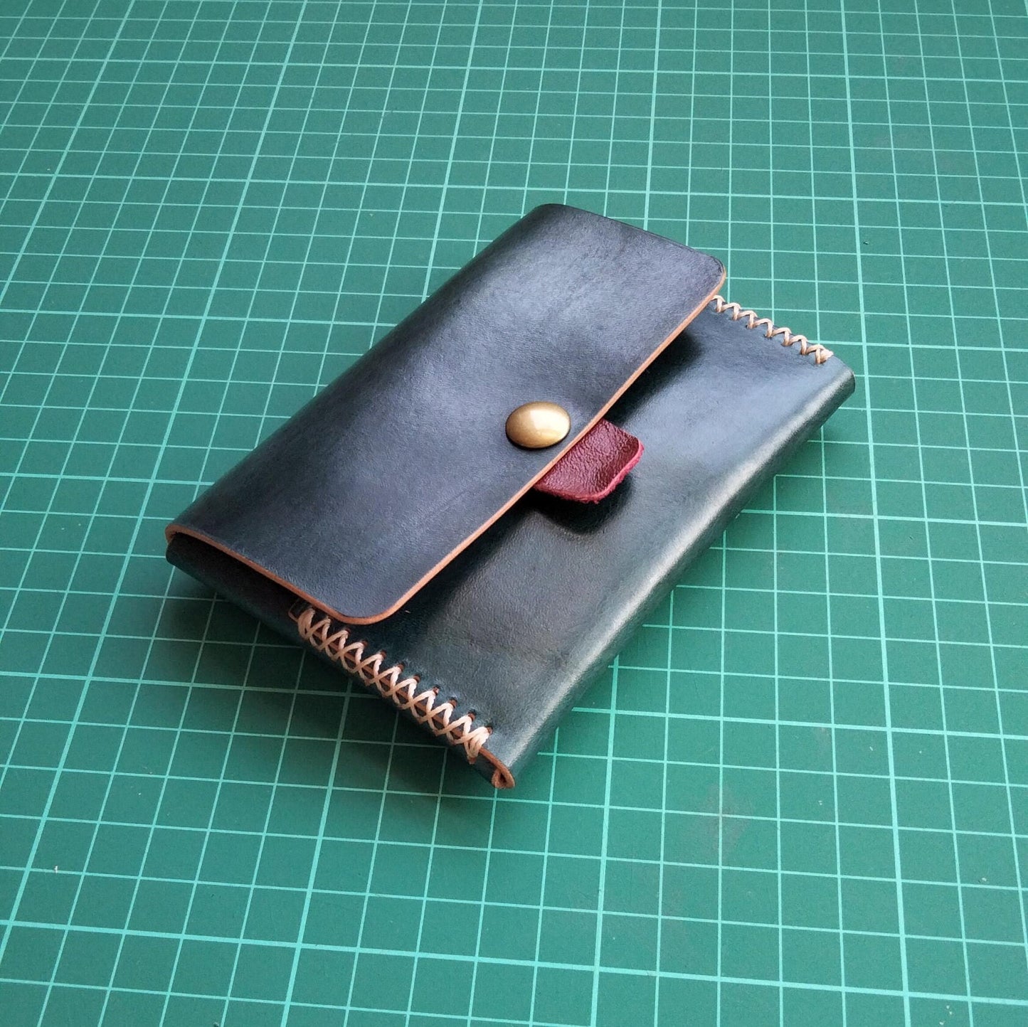 PATTERN for Small Leather Wallet with cross stitches