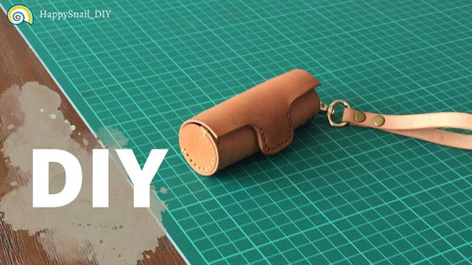 PATTERN of TUBE-SHAPED Key Holder for Leathercraft Beginners