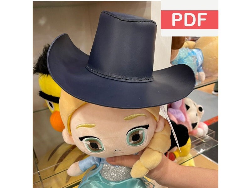 PATTERN for Leather Cowboy Hat for Blythe Doll Cowboy Hat, Pet hat, small Hat Pattern for Cowboy Hat Pattern for medium breed pet, PDF