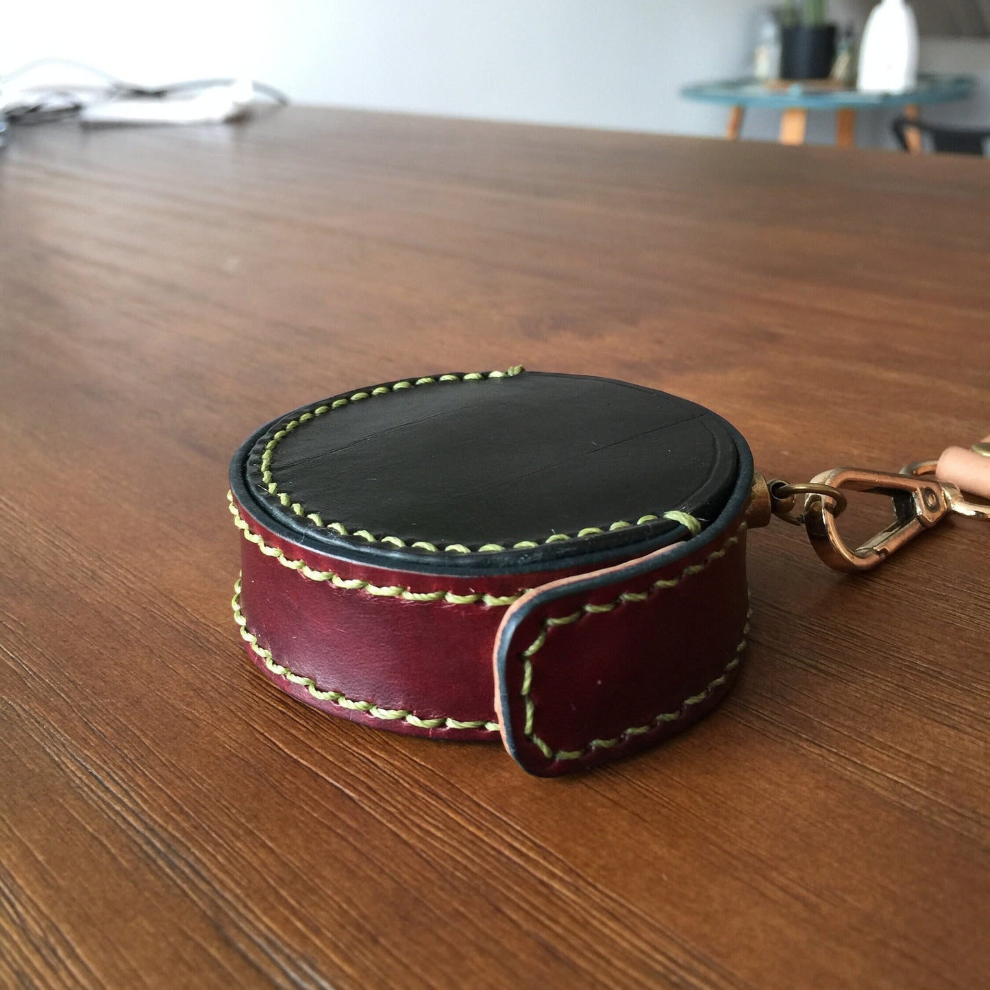 Leather Purse pattern, round purse pattern, diy leather case template, coin purse pattern, leather pattern, small purse template