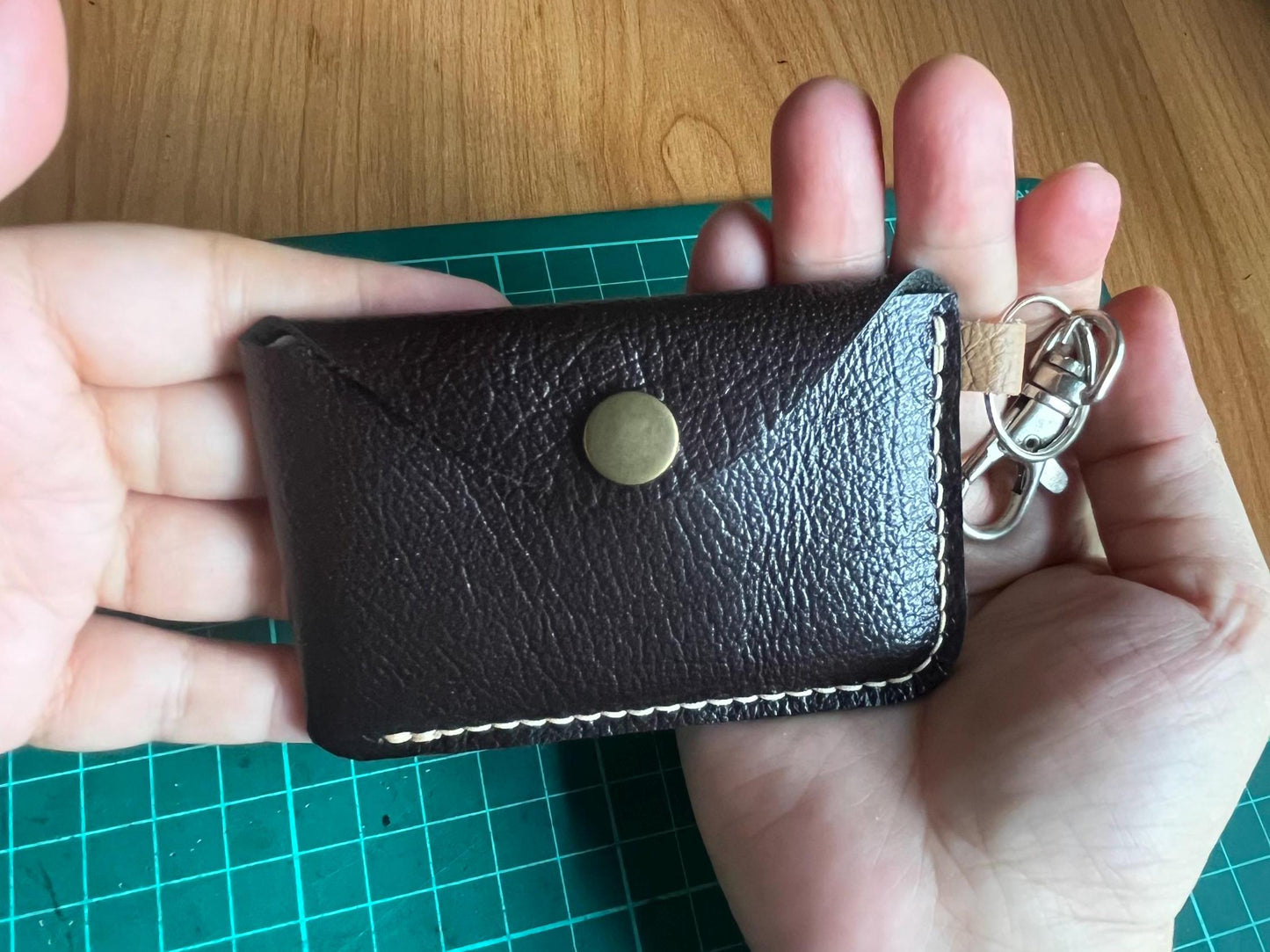 leather pattern, card holder keychain pattern, leather craft pattern, purse keychain template, leather template, leather card wallet pattern