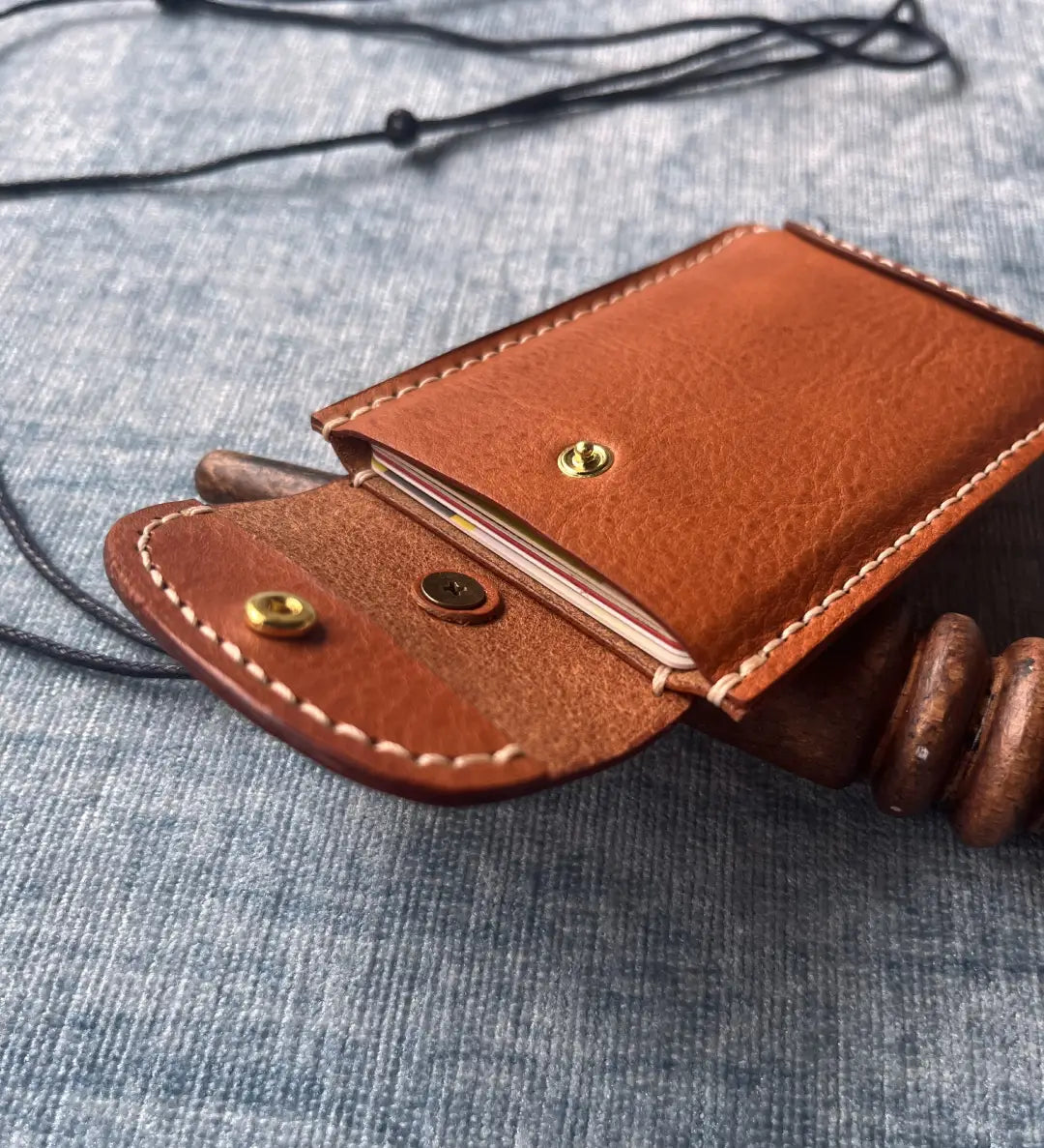 Minimalist Leather Card Holder Pattern - Digital Template (PDF, DXF, SVG)