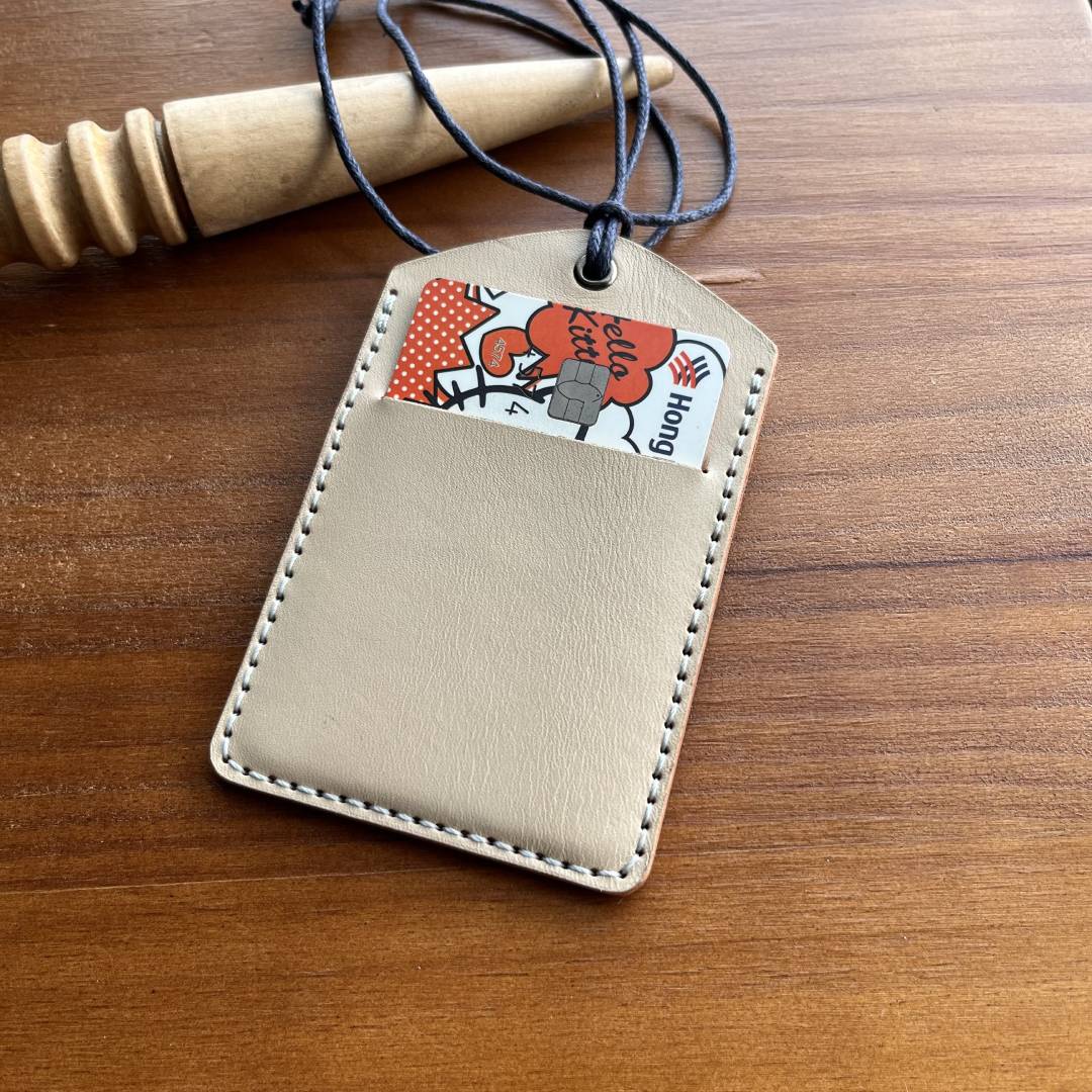 Easy Leather Cat Card Holder Pattern, Vertical Leather Wallet Template | DIY Animal Card Sleeve