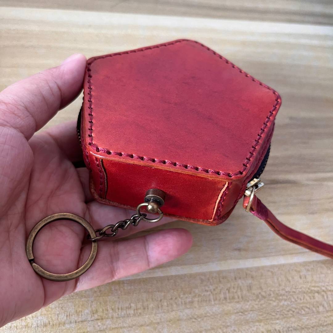 leather Coin Purse PDF, diy leather coin purse, small leather purse, handmade small leather pouch, mini coin pouch, coin bag pattern.