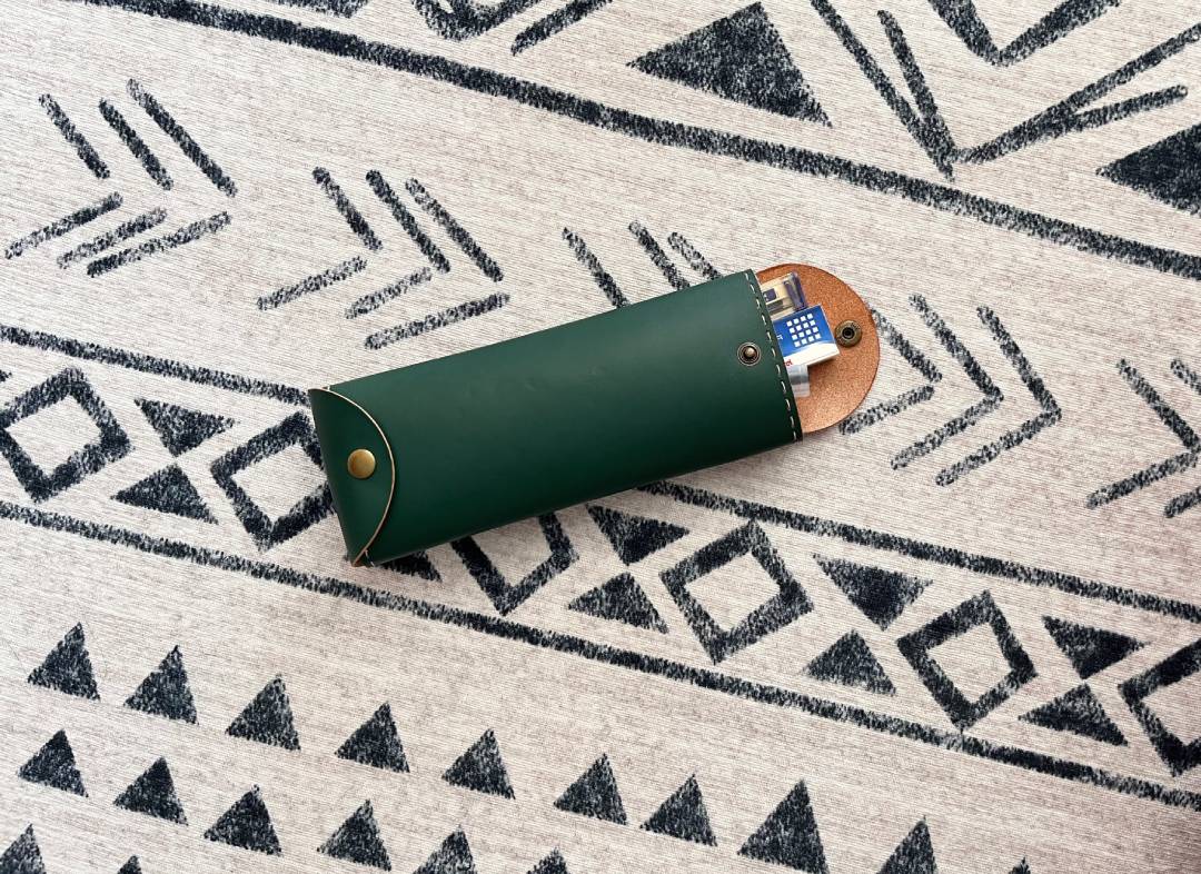 Leather Pencil Case Pattern: Minimalist Pen Pouch Template (PDF, SVG, DXF) Digital Download