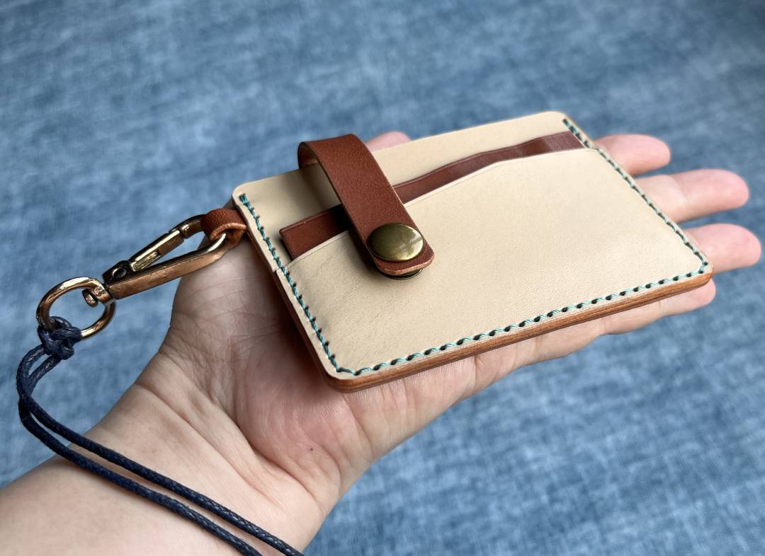 DIY Leather Card Holder Digital Pattern (PDF, SVG, DXF) | Minimalist Slim Wallet Template & Video Tutorial