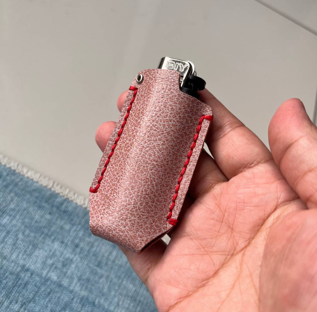Leather Lighter Case Pattern: DIY Lighter Keychain Template (PDF, SVG, DXF) Digital Download