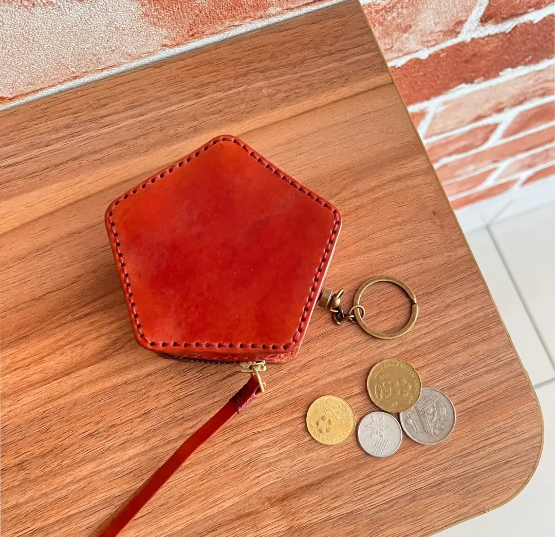 leather Coin Purse PDF, diy leather coin purse, small leather purse, handmade small leather pouch, mini coin pouch, coin bag pattern.