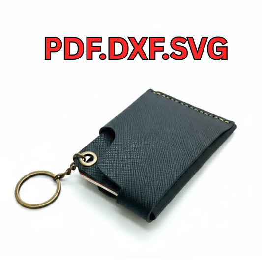 Minimalist Multi-Function Leather Wallet Pattern |Digital Download | DIY Card Holder Template with Video Tutorial | Laser Cut svg dxf file