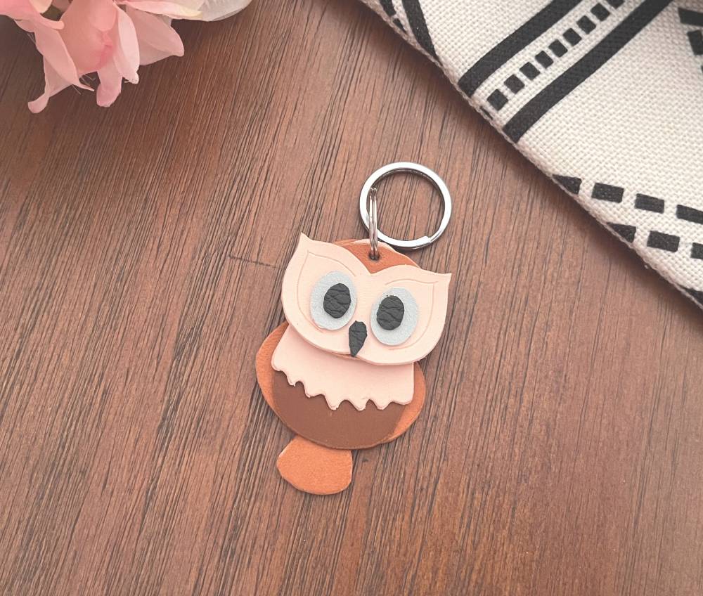 Easy Handmade Animal Keychain Pattern Set – Dog and Owl -DIY Leathercraft PDF (Copy)