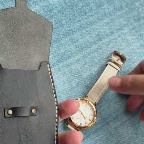 inside view of watch sleeve.