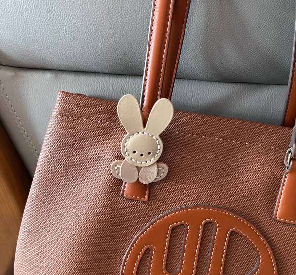 Rabbit Leather pattern, Rabbit bag decor pattern file, leather rabbit PDF template, cute animal leathercraft pattern