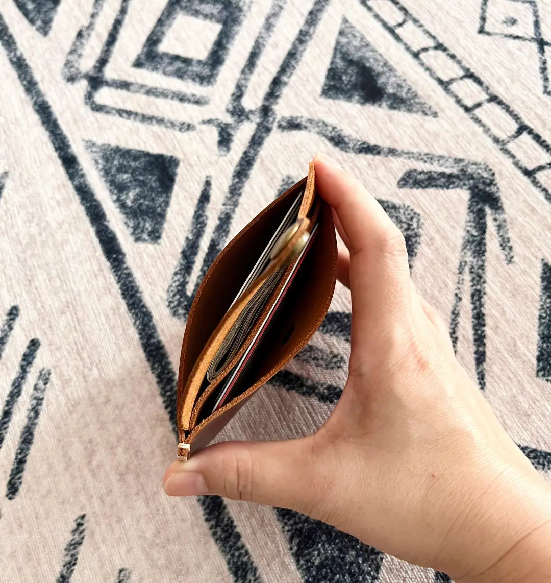 Minimalist Leather Card Holder: Digital Pattern (PDF, SVG, DXF) + Video Tutorial