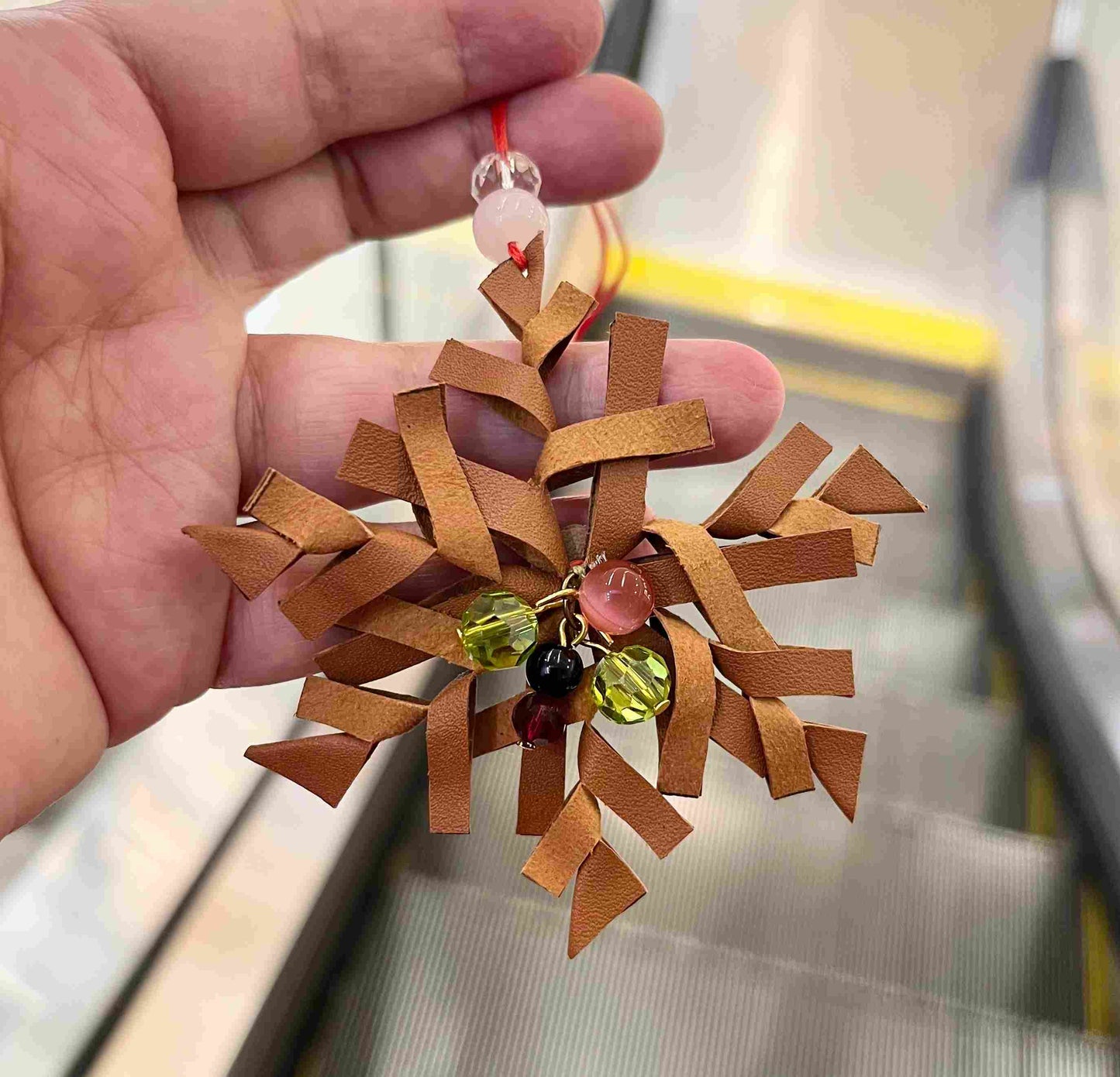 Pattern for DIY Leather SnowFlake Christmas Tree Ornament, Snowflake Ornament Pattern, Christmas Tree Decoration SnowFlake Pattern