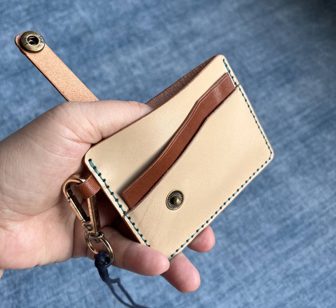 DIY Leather Card Holder Digital Pattern (PDF, SVG, DXF) | Minimalist Slim Wallet Template & Video Tutorial